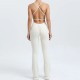 Adjustable Shoulder Strap Backless Women Yoga Jumpsuits