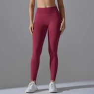 Women Fashion Seamless Solid Color Tight Yoga Sports Leggings