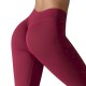 Women Fashion Seamless Solid Color Tight Yoga Sports Leggings