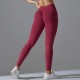 Women Fashion Seamless Solid Color Tight Yoga Sports Leggings