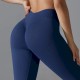Women Fashion Seamless Solid Color Tight Yoga Sports Leggings