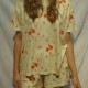 Women Fashion Casual Printed Short-Sleeve T-Shirt Loose Shorts Pajamas Two-Piece Set