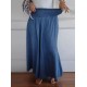 Women Fashion Casual Simple High Waist Pnats
