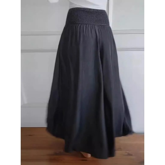 Women Fashion Casual Simple High Waist Pnats